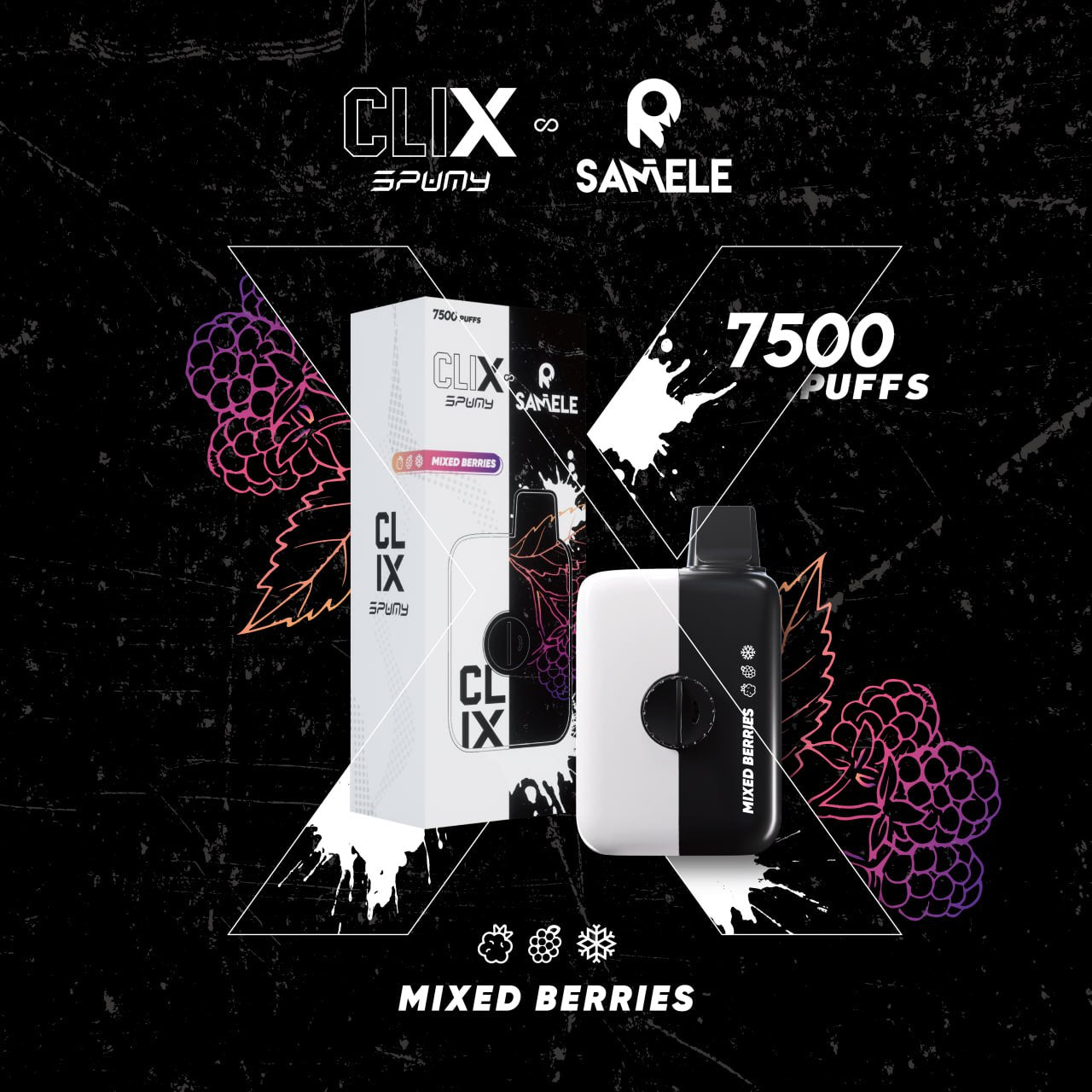 【買二送一】CLIX酷炫換彈式｜7500口｜11種口味